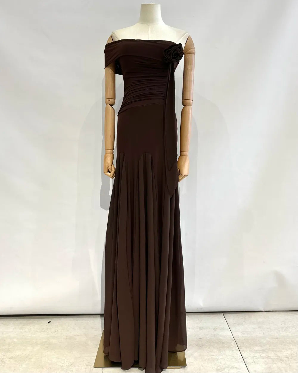 Vestido largo liso 2678-1