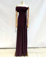 Vestido largo liso 2678-1