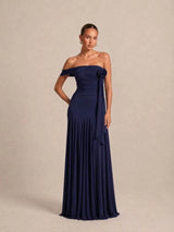 Vestido largo liso 2678-1