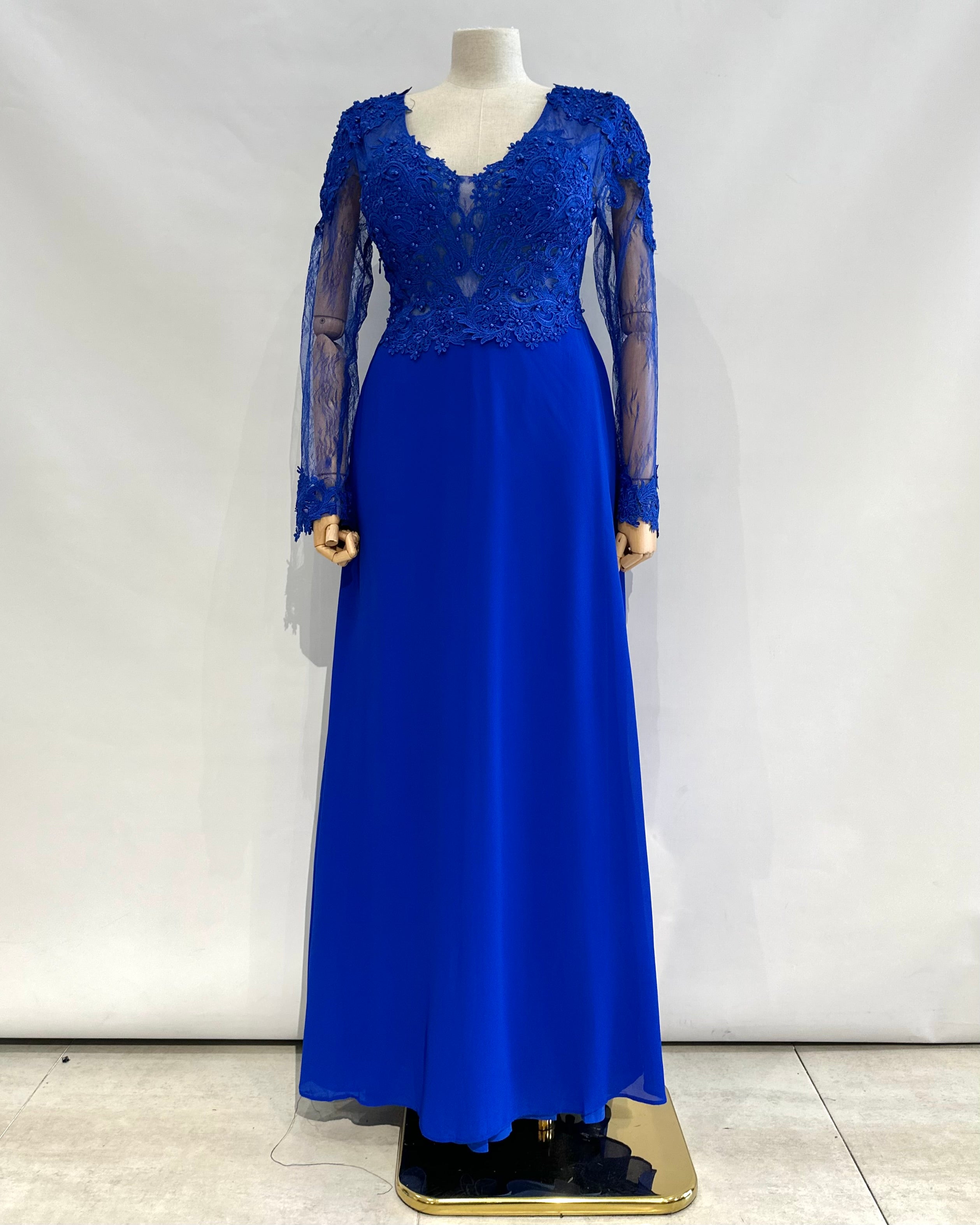 Vestido largo talla grande 9357