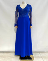 Vestido largo talla grande 9357
