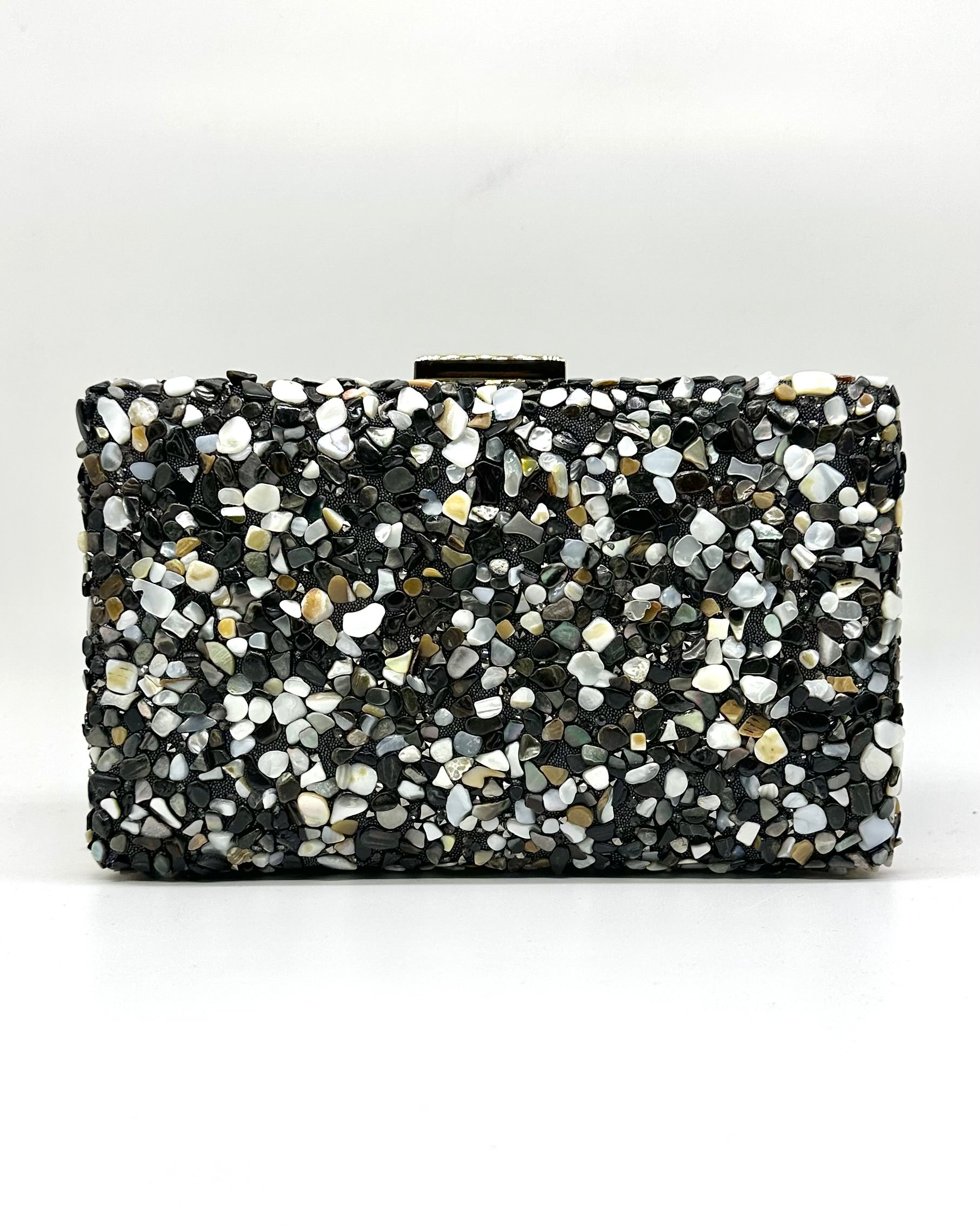 Clutch/bolsos piedras doble cara BR4066