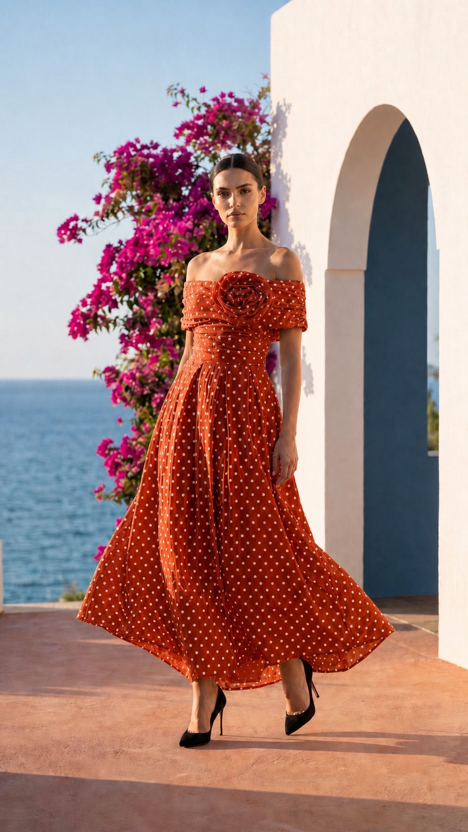 Vestido de puntos 26001