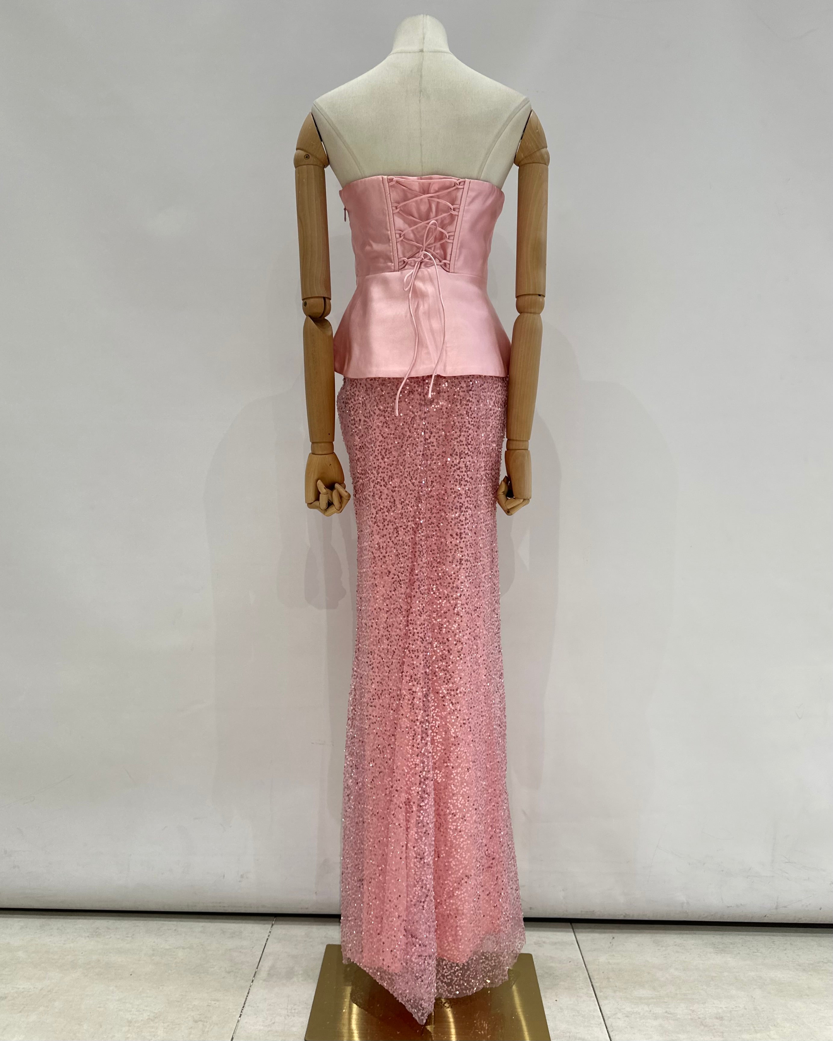 Conjunto falda y corset 2536