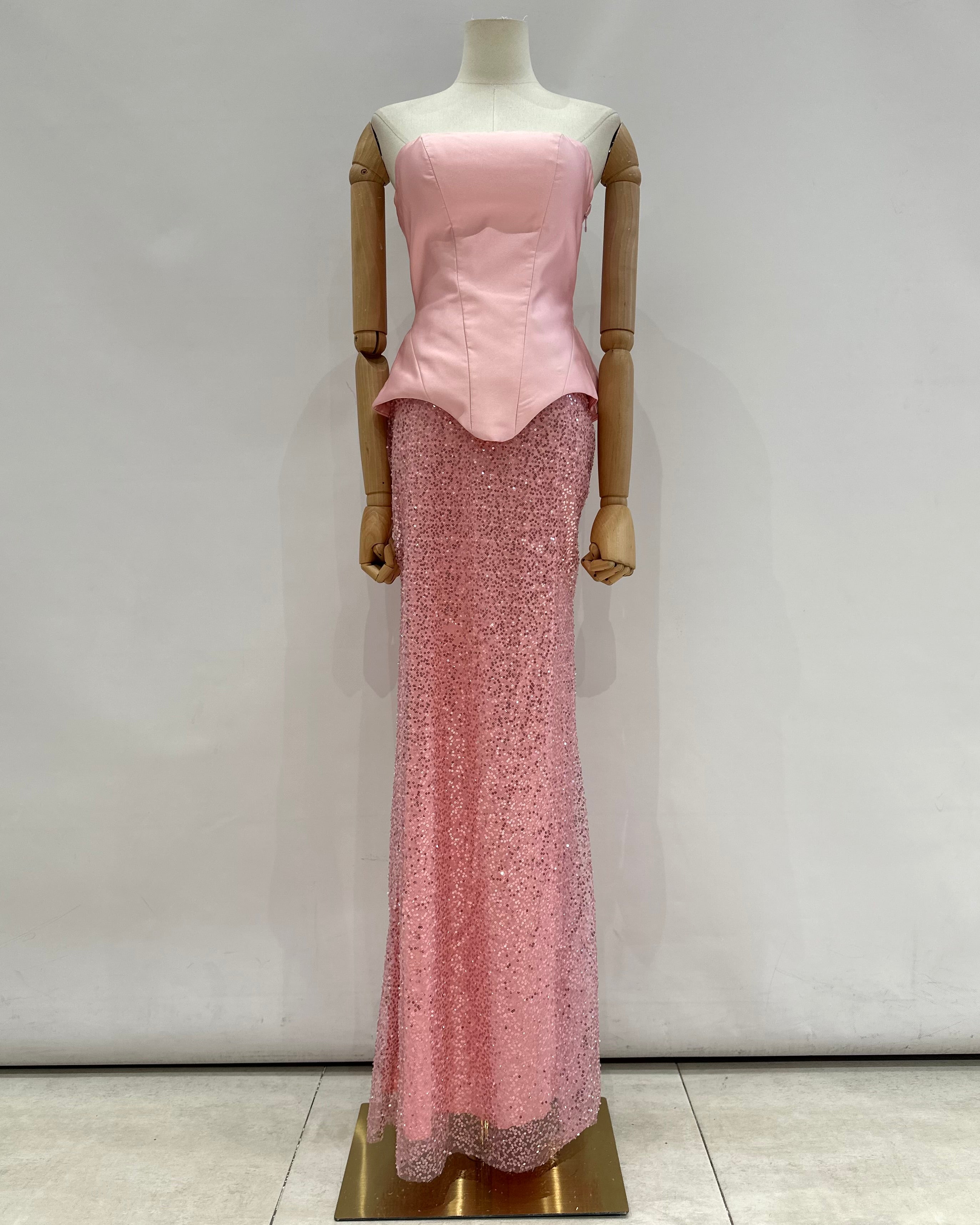 Conjunto falda y corset 2536