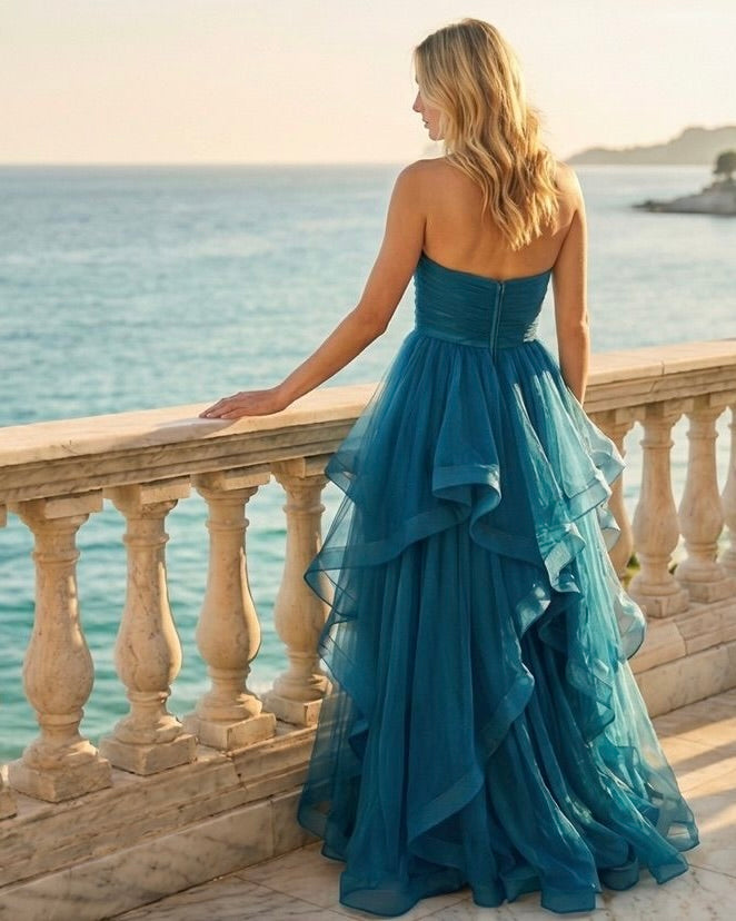 Vestido largo de tul 99622