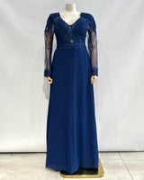 Vestido largo talla grande 9357