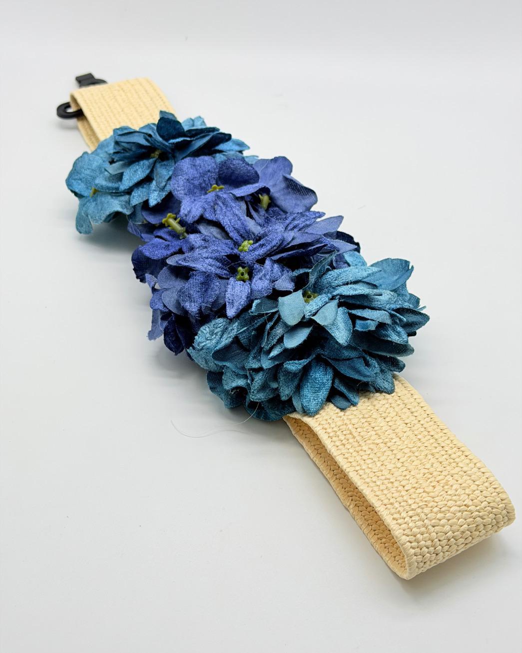 Cinturon de flores rafia BB551226