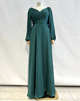 Long dress with sleeves R8307G