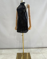 Vestido corto de lentejuela 15817