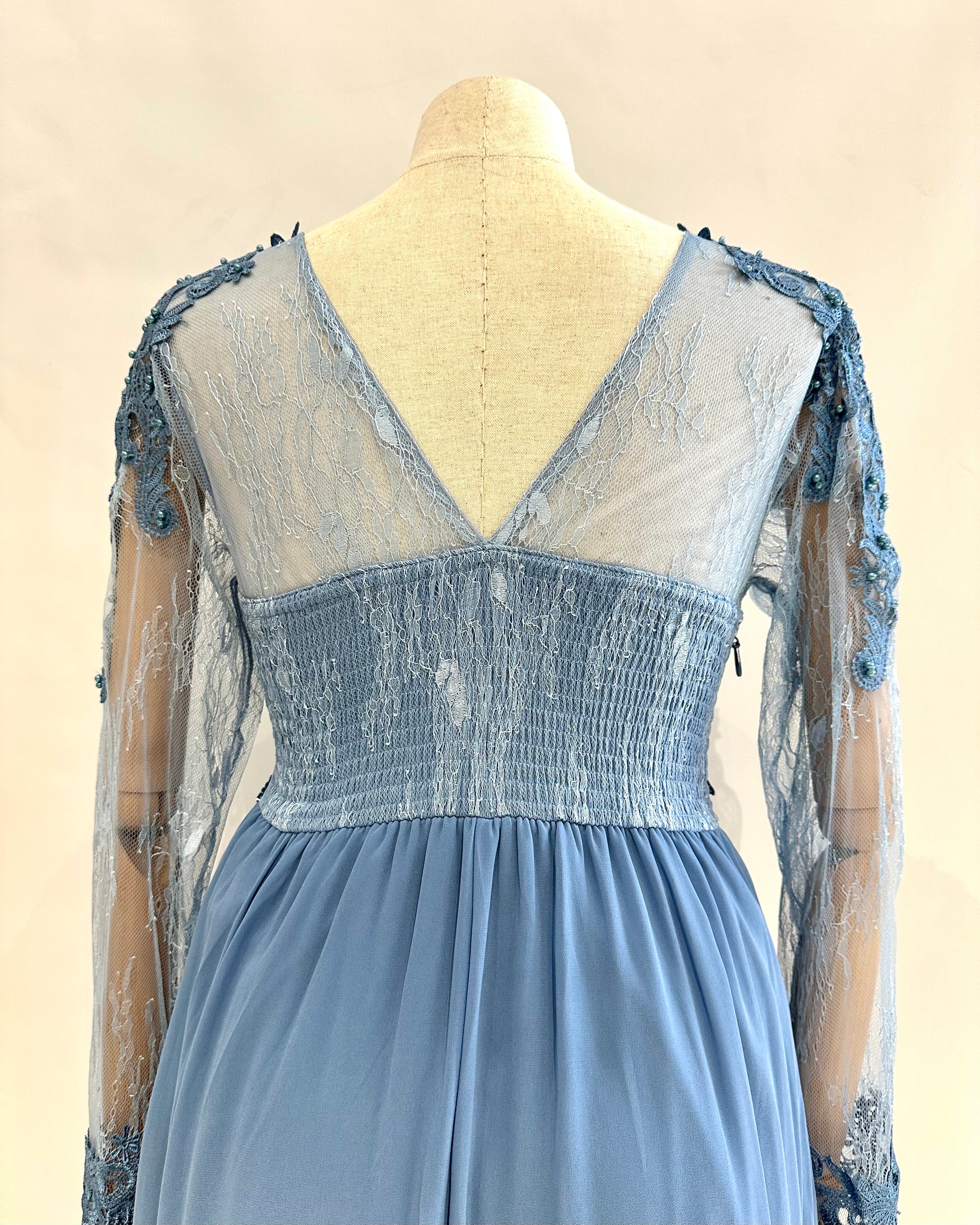 Vestido largo talla grande 9357