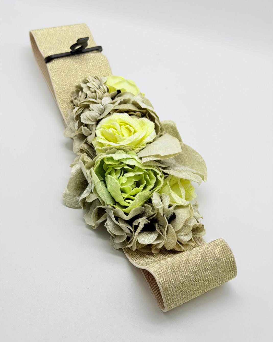 Cinturon de flores y brillo A55124