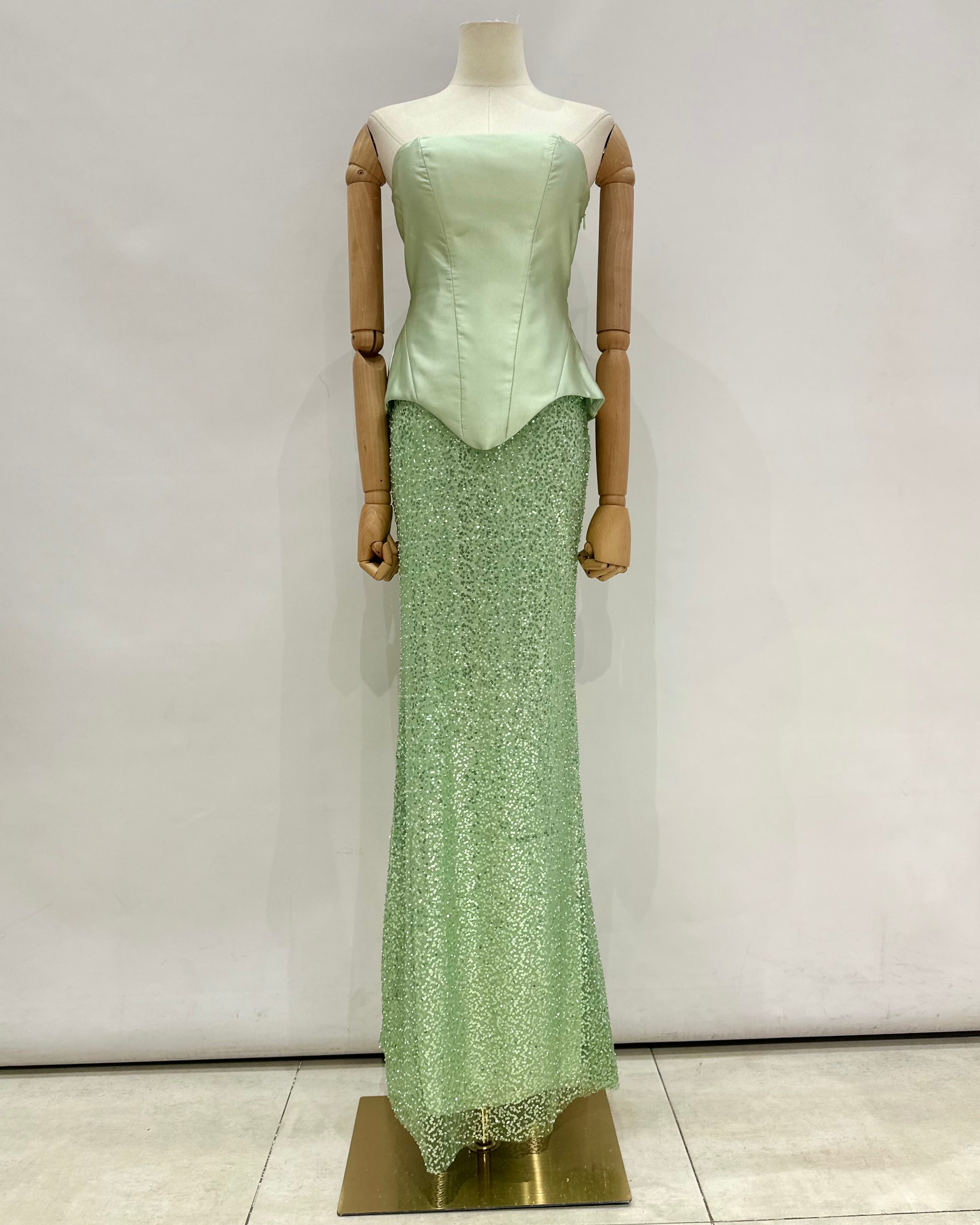 Conjunto falda y corset 2536