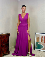 Vestido largo 2601 Liso