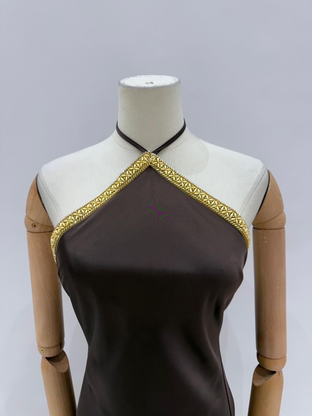 Vestido cuello halter 516197