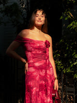 Vestido largo estampado 2678