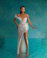 Vestido largo perlas LYS739