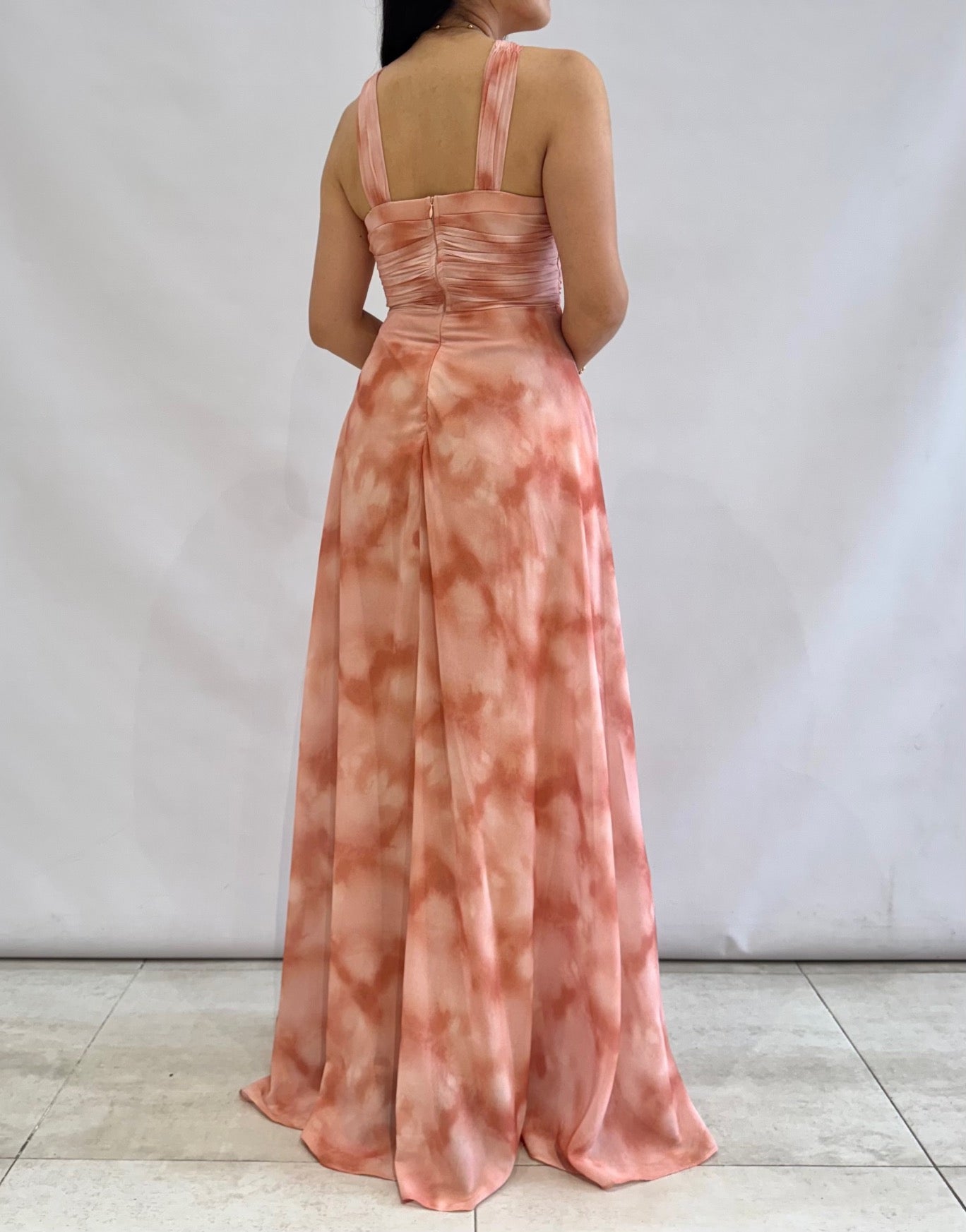 Vestido largo estampado 25130