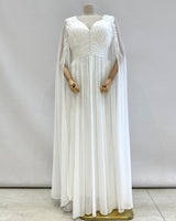 Long dress with sleeves R8307G
