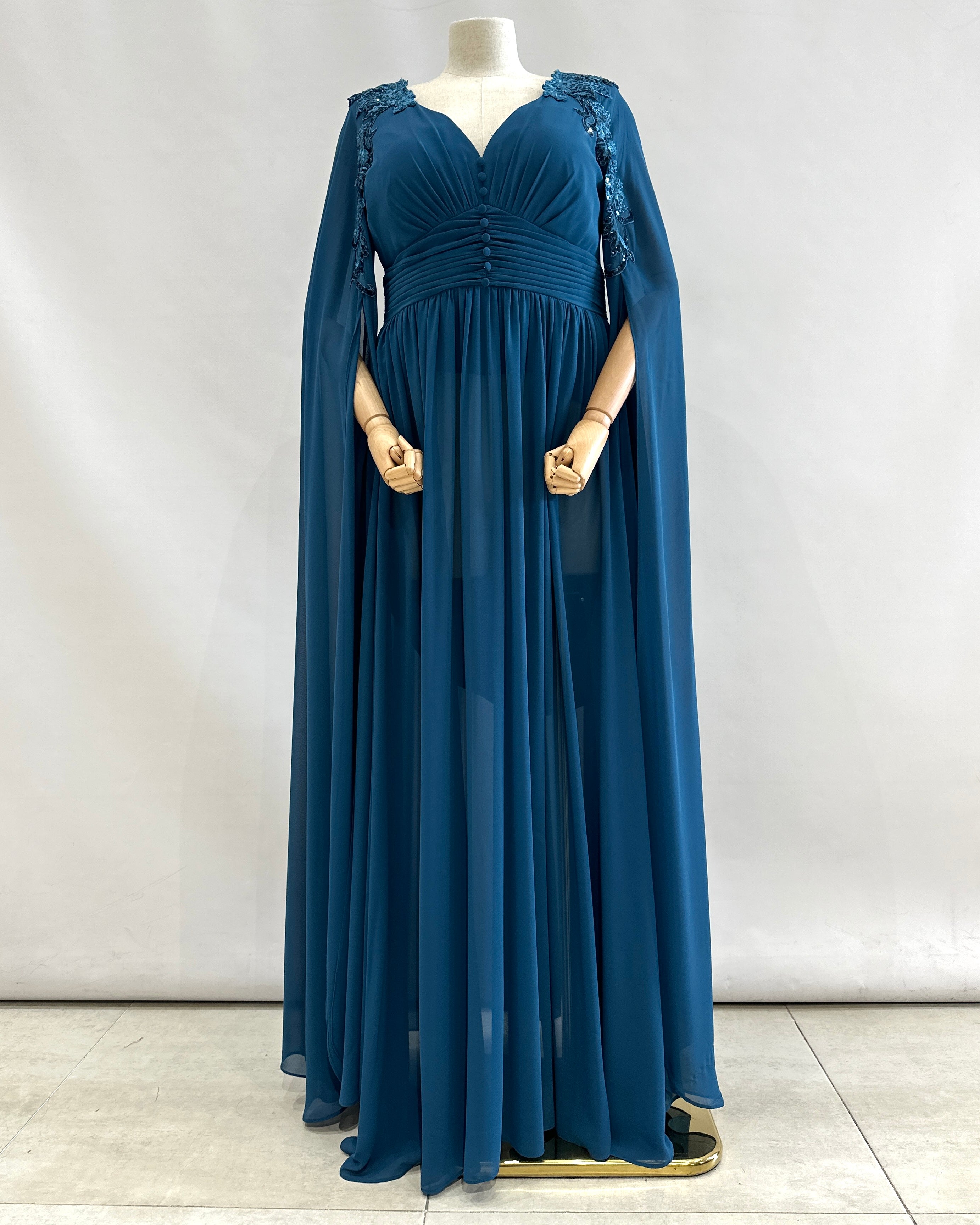 Long dress with sleeves R8307G