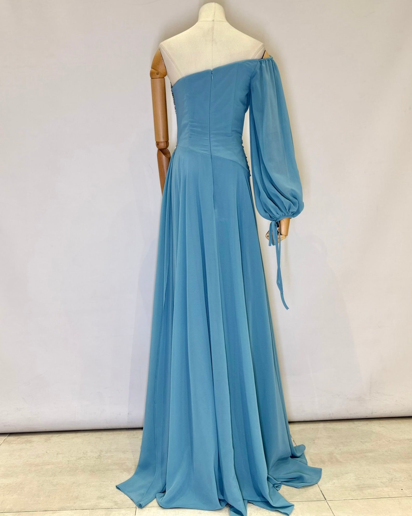 Vestido largo pedreria 19820-1