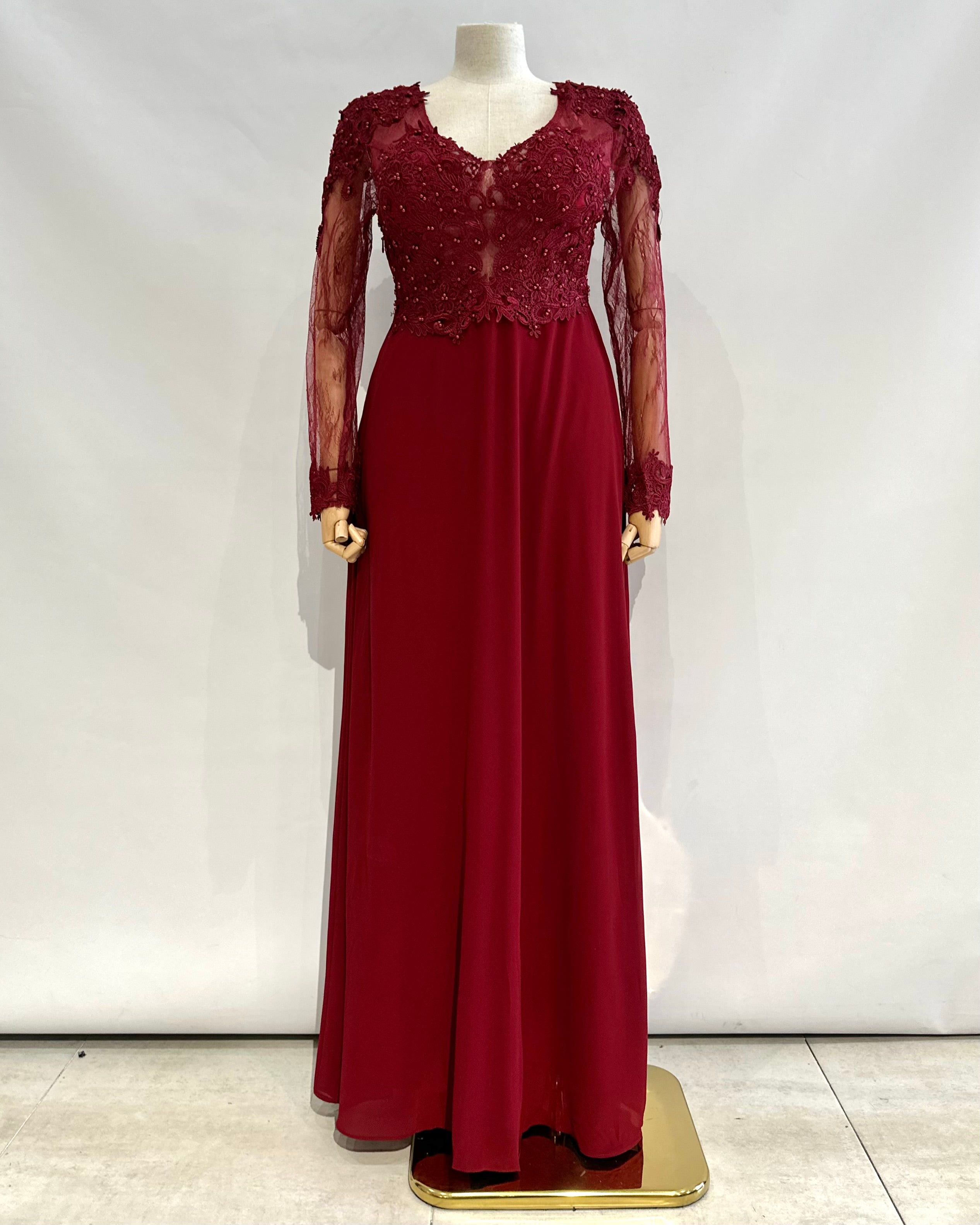 Vestido largo talla grande 9357