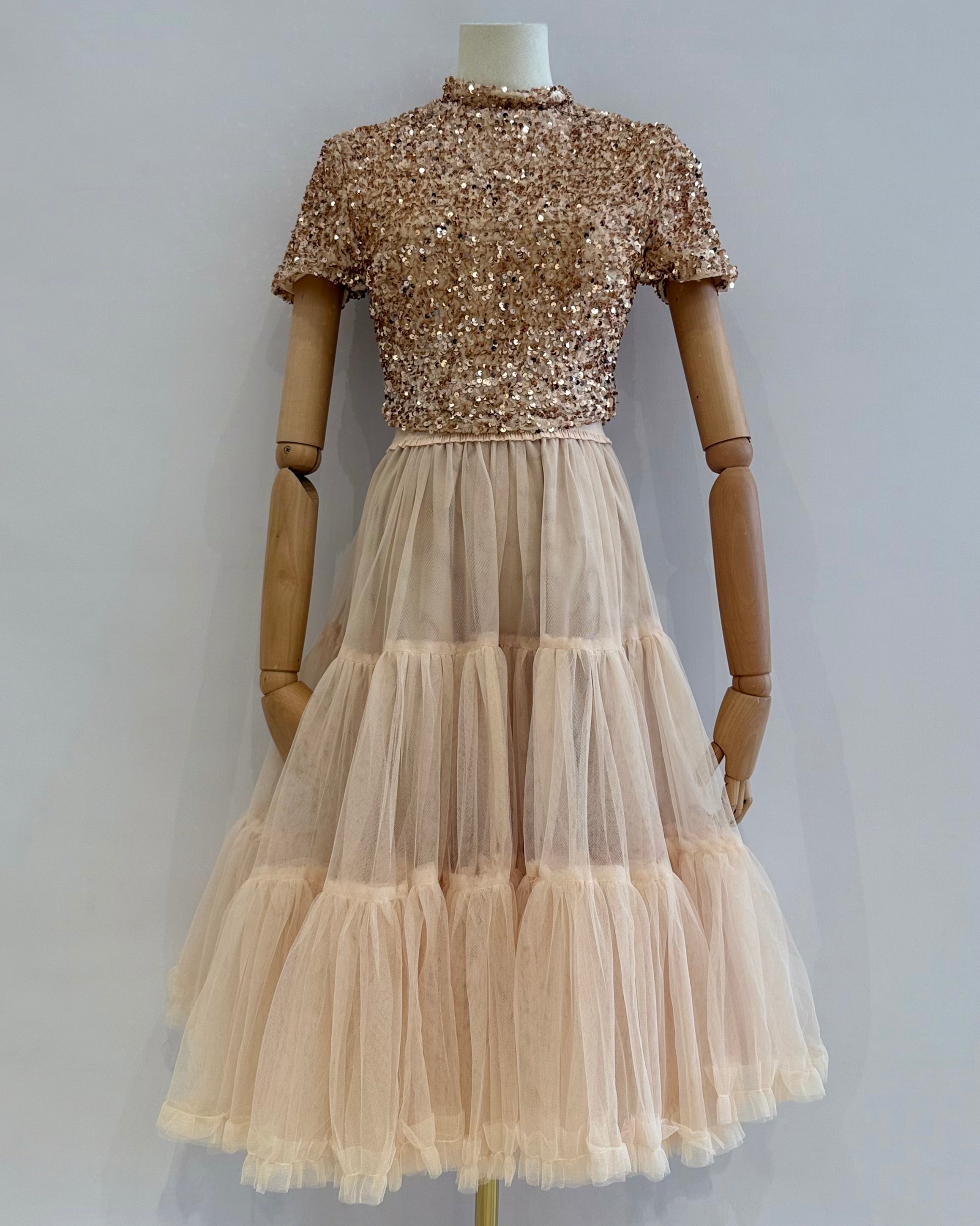 Sequin short sleeve top 22418