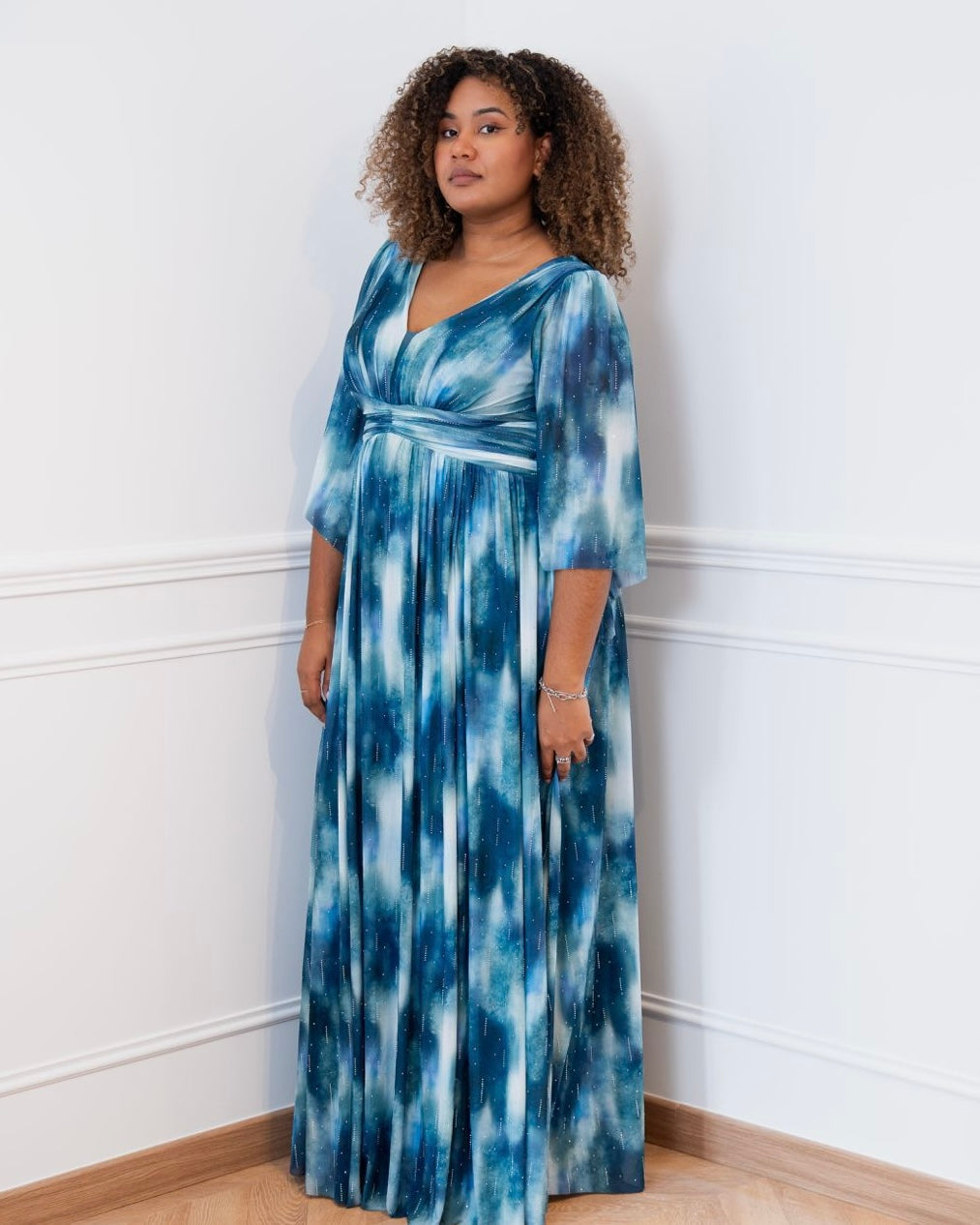 VESTIDO LARGO ESTAMPADO 2537-3 TG