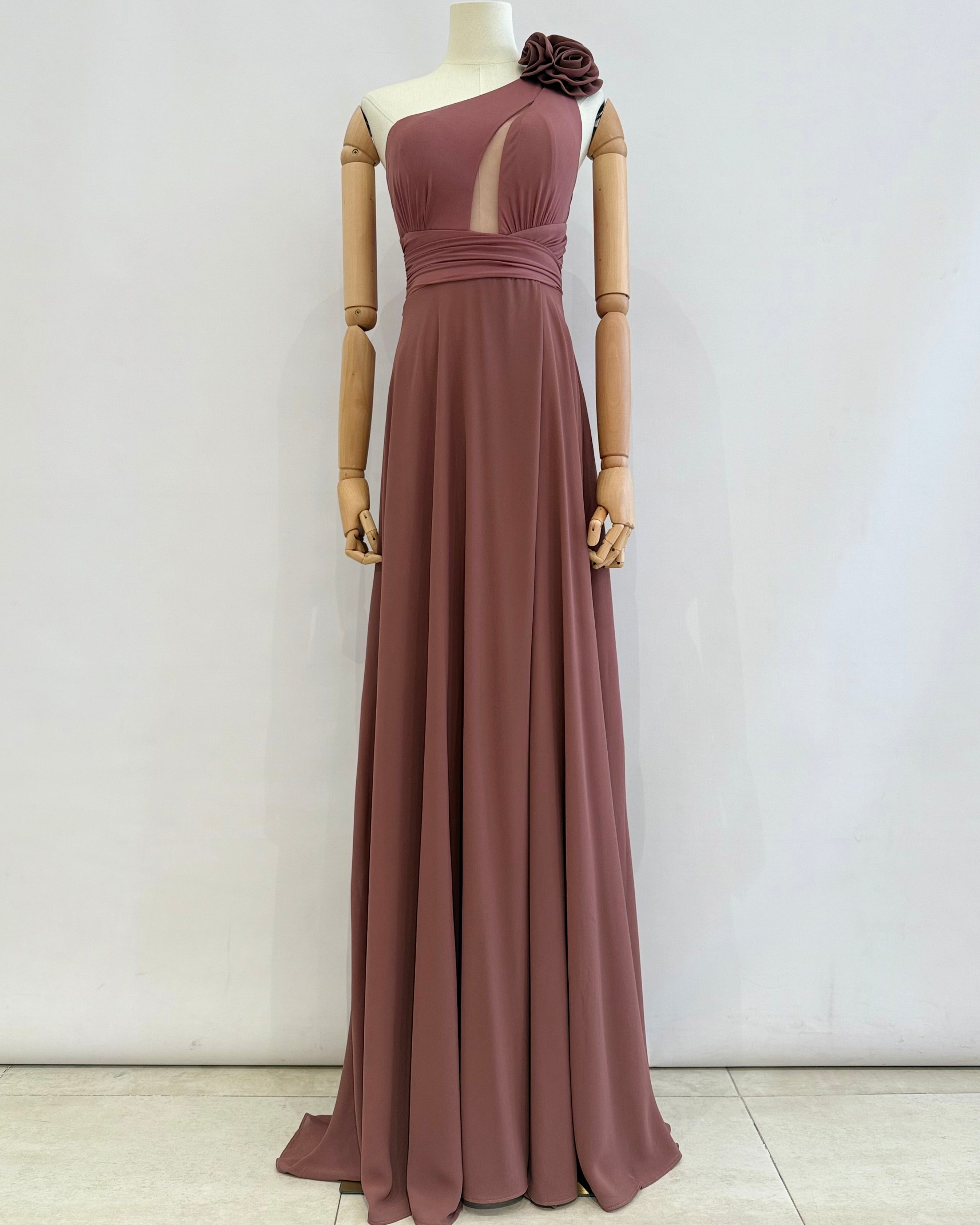 Vestido asimetrico 25128