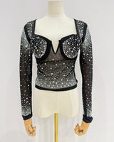 Top de brillo manga larga WH1818
