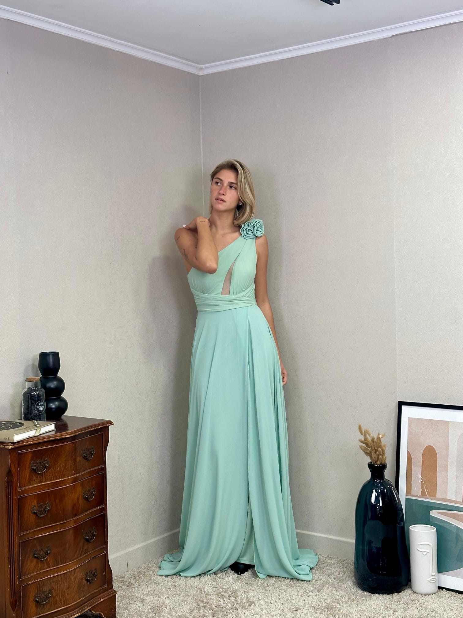 Vestido asimetrico 25128