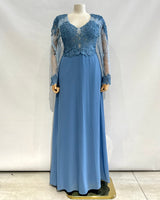 Vestido largo talla grande 9357