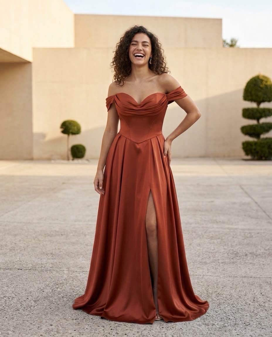 Vestido largo 86077