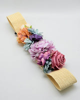Cinturon de flores rafia BB551226