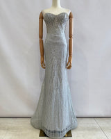 Vestido largo con purpurina 835122