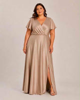 Long dress with sleeves R8307G