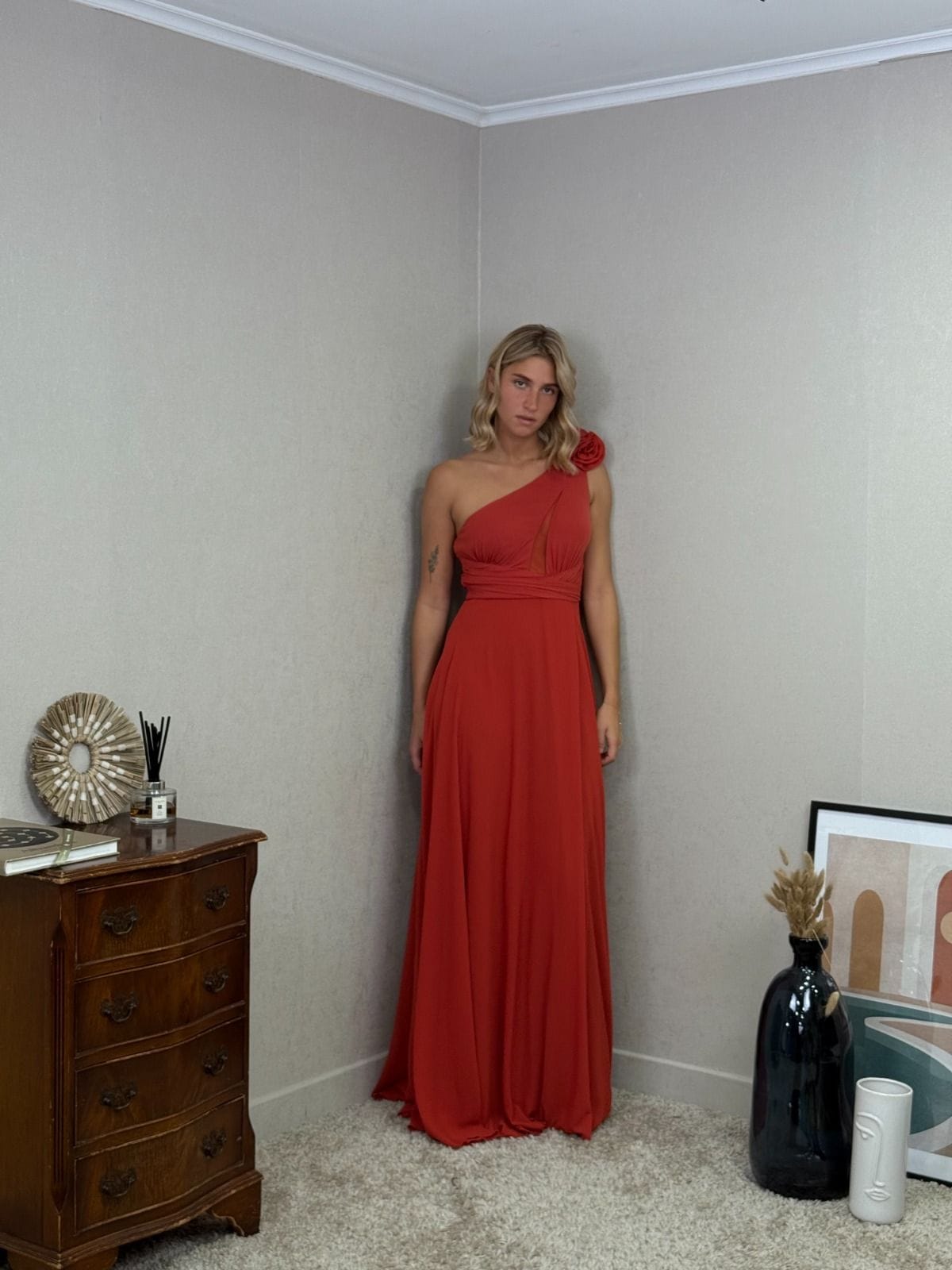 Vestido asimetrico 25128