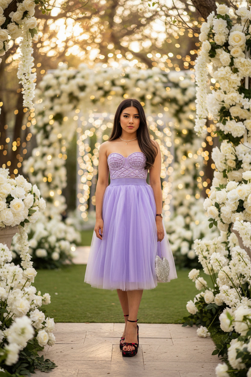 Short tulle skirt 9048