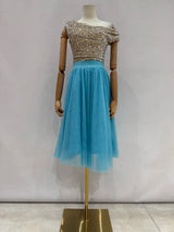 Falda de tul corto W9049