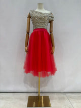 Falda de tul corto W9049