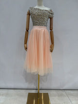 Falda de tul corto W9049