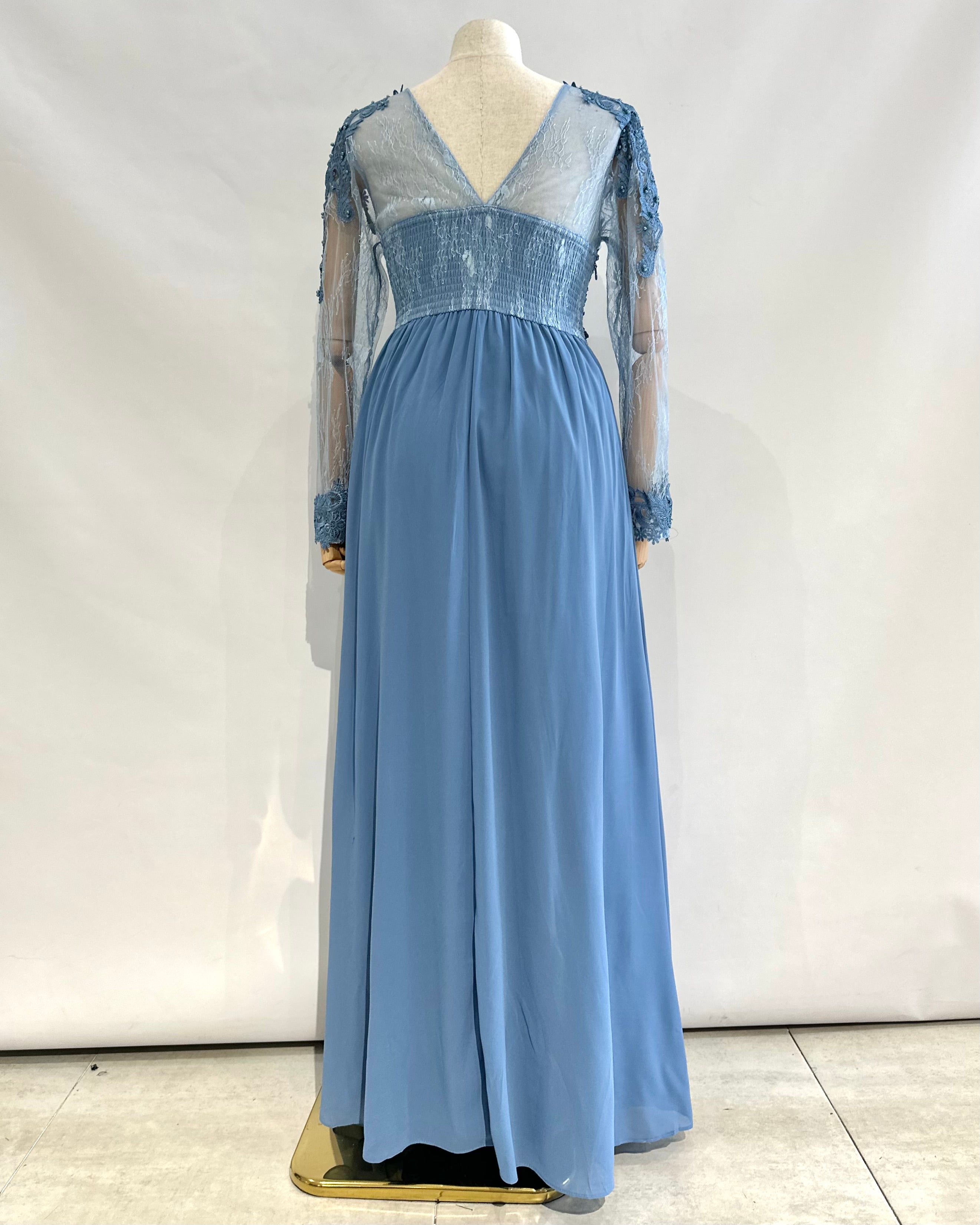 Vestido largo talla grande 9357