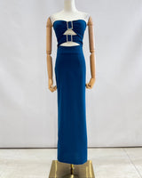 Vestido largo hebillas 43185