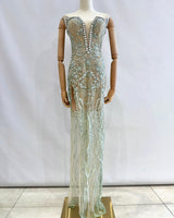 Vestido largo pedreria LYS504