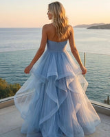 Vestido largo de tul 99622