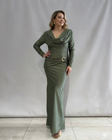 Vestido largo hebilla 25349