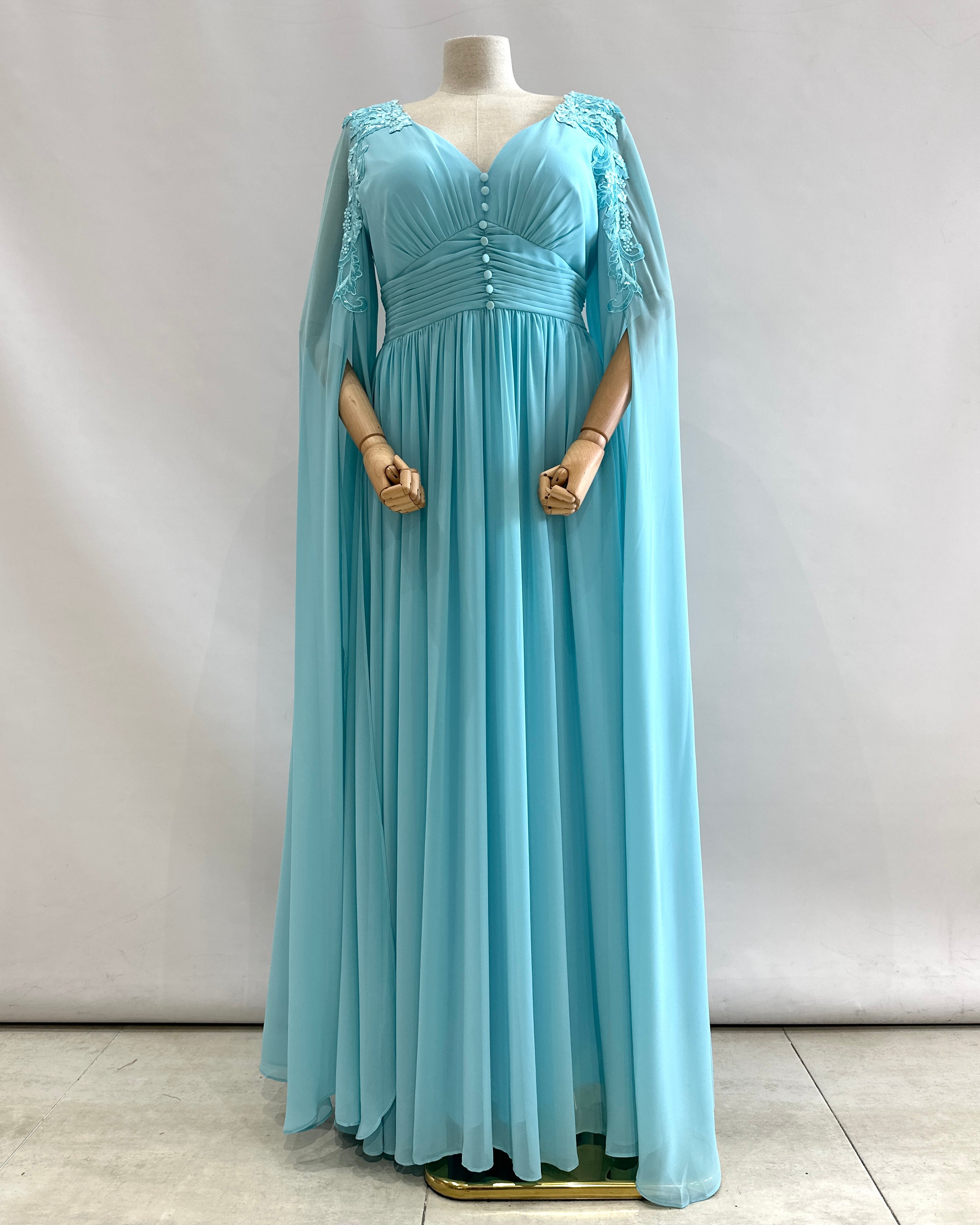 Long dress with sleeves R8307G