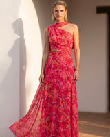 Vestido largo estampado 22393-2