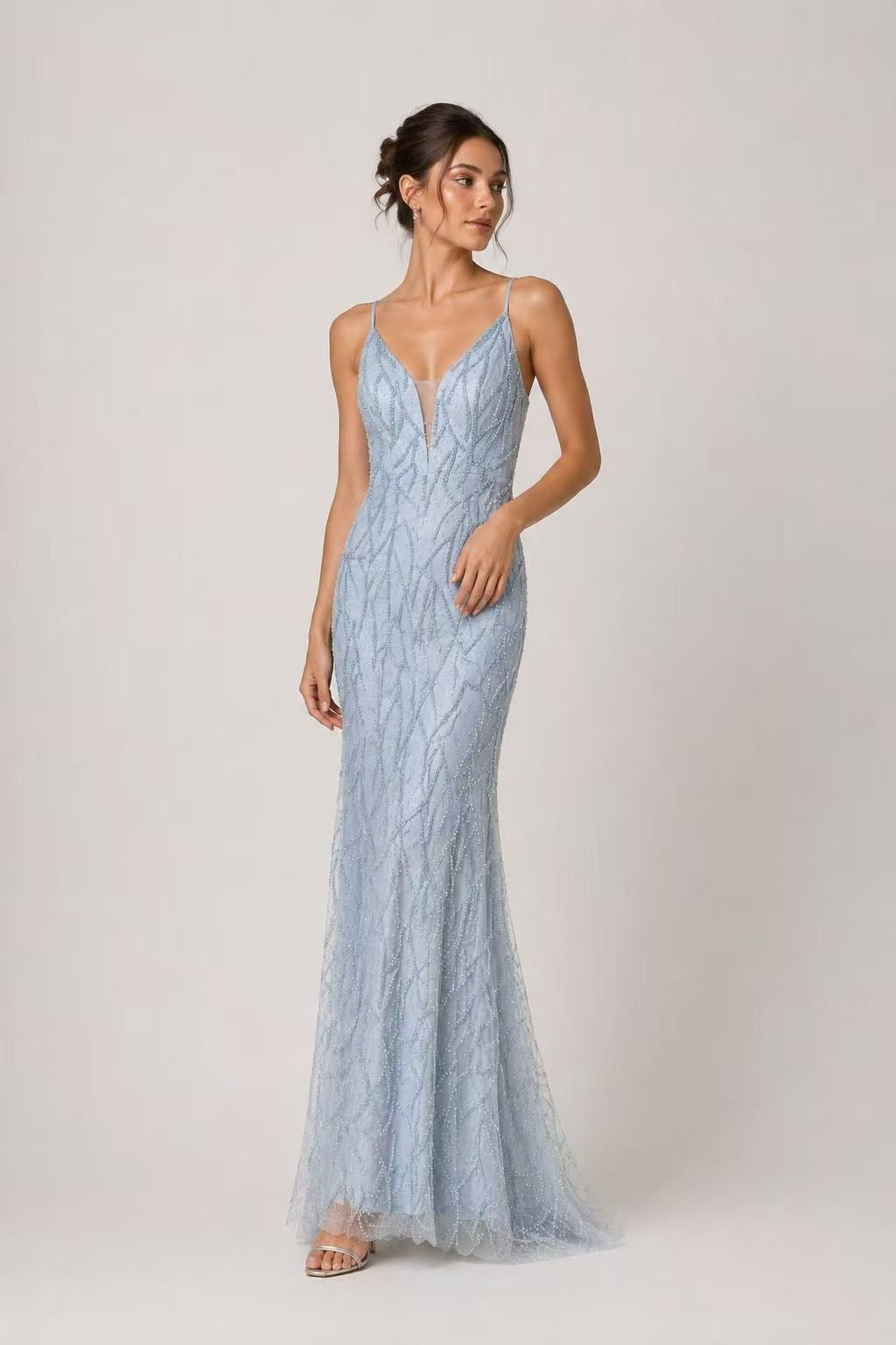 Vestido largo R8354