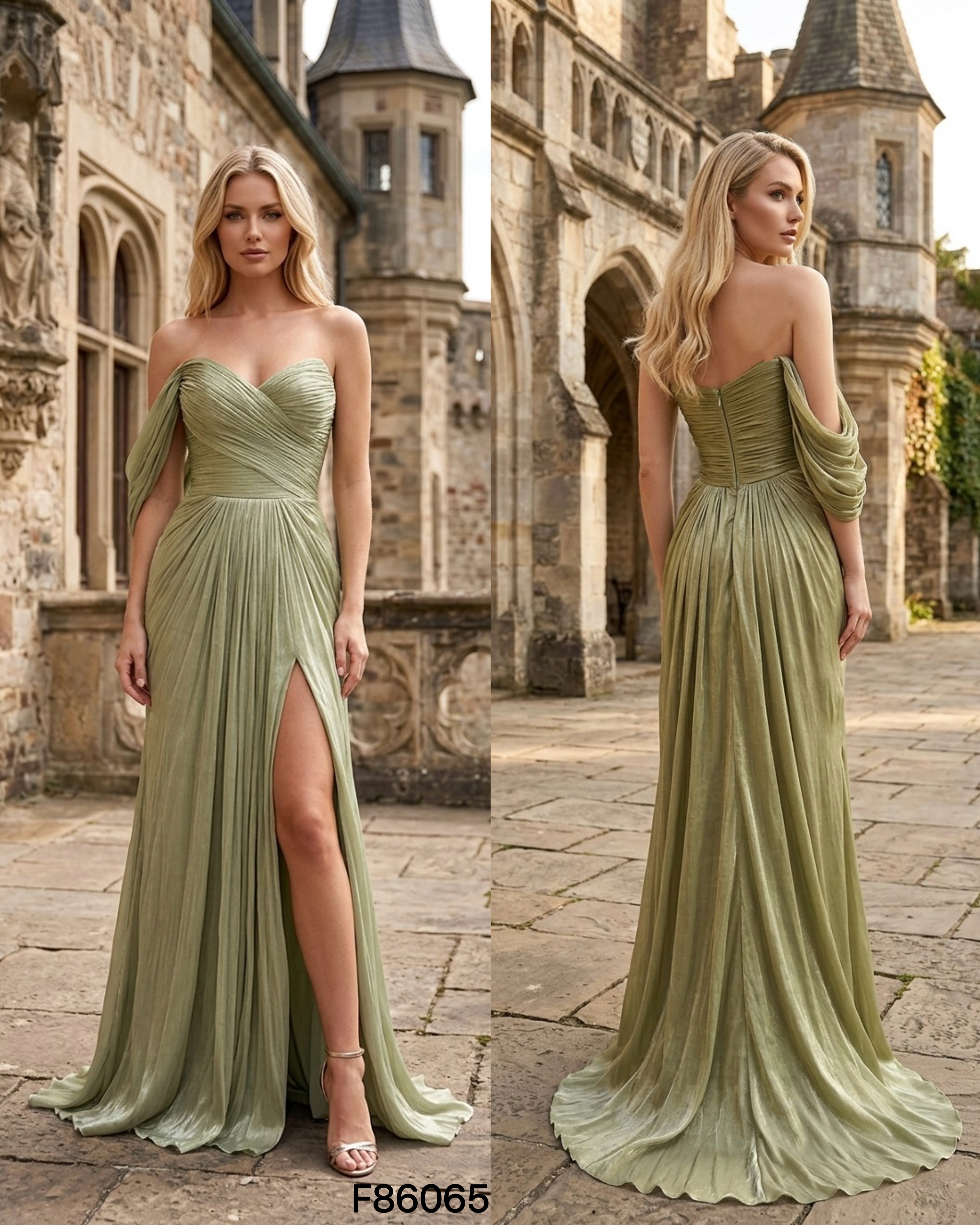 Vestido largo F86065